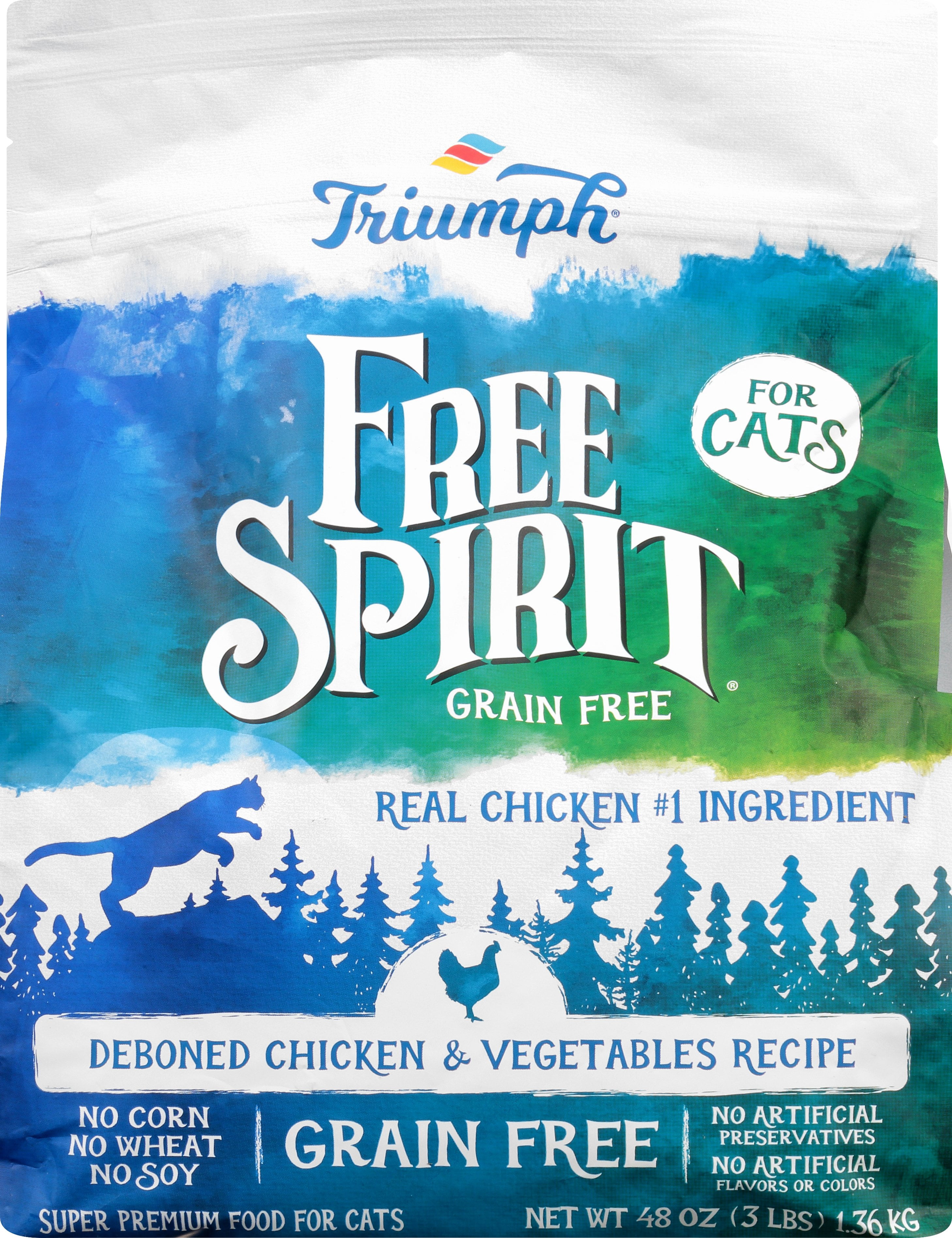Triumph Free Spirit Grain Free Chicken & Vegetables Recipe Dry Cat Food