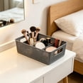 thumbnail image 5 of Plastic Divided Storage Basket with Removable Inserts Multi Compartment Organizer for Home Office Bathroom, Gray, 5 of 6
