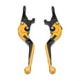thumbnail image 2 of Brake  Handles, Comfortable Grip 2PCS  Extendable CNC Aluminum Alloy Brake  Levers  For Motorcycle Modification Black,Red,Gold,Blue,Gray,Silver,Orange,Green, 2 of 8
