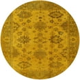 thumbnail image 1 of Ahgly Company Machine Washable Indoor Round Industrial Modern DarkOrange Area Rugs, 6' Round, 1 of 7