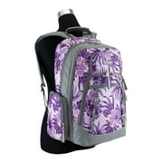 Eastsport Unisex Diamond Expandable Recycled Backpack, Hibiscus Edge