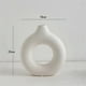 thumbnail image 2 of Pure white plastic vase Imitation ceramic decoration Small + Medium, 2 of 5