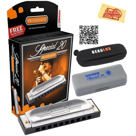 Hohner Special 20 Harmonica - Key of G w/ Zip Pouch