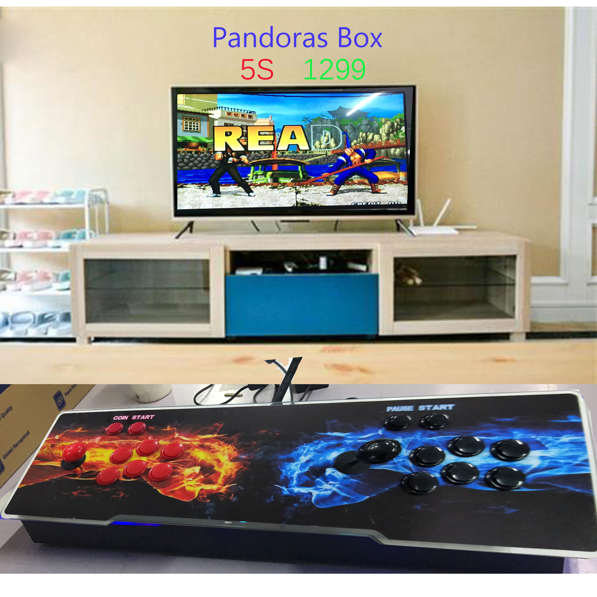  HD -1299 Retro Arcade Game Pandora s Box 5s Double 