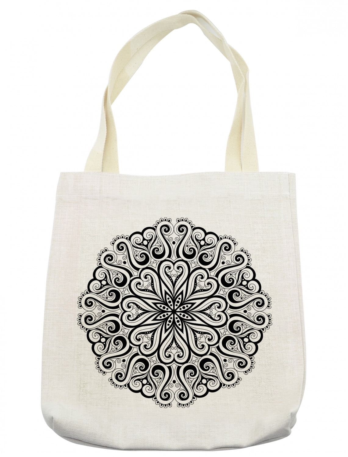 Mandala Tote Bag, Floral Cosmos Traditional Meditation Pattern ...