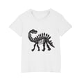 thumbnail image 5 of RXIRUCGD T-shirt en Coton pour Tout-Petits Garçons Filles Mode Mignon Col Rond Imprimé Manches Courtes (Blanc, Taille : 7 Ans), 5 of 5