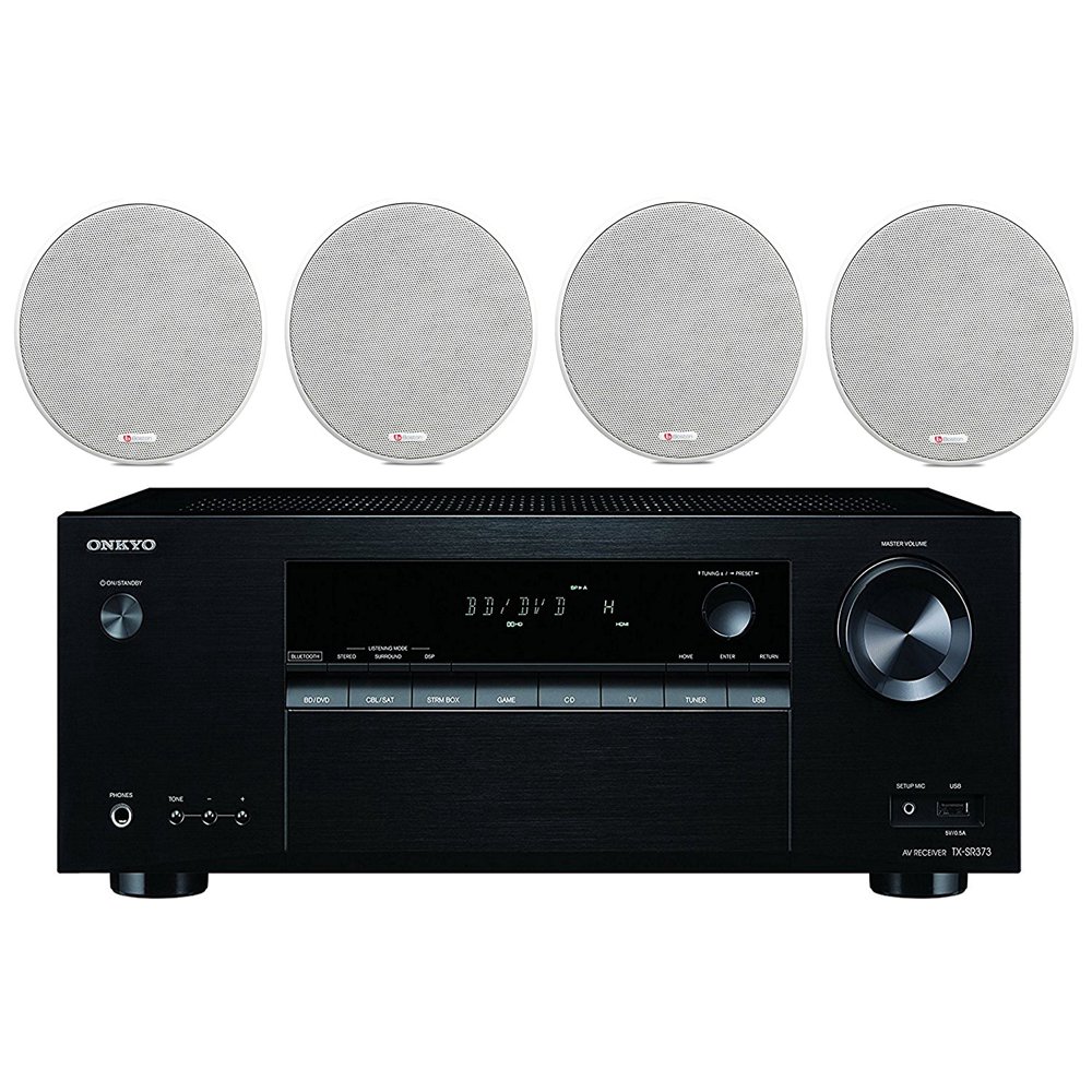 Onkyo 5.2 Channel Full 4K Bluetooth AV Home Theater Receiver + Boston