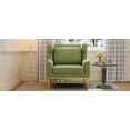 thumbnail image 6 of LiviNest Compact Velvet Armchair for Small Spaces: 32.3" Square Footprint - 2-Hour Reading Comfort with High-Density Foam & Plush Velvet Upholstery - Modern Accent Chair for Apartments & Reading Nook, 6 of 6
