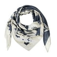 thumbnail image 2 of Wrapables? Silk Satin Floral 35 x 35 Inch Square Scarf, Silhouette, 2 of 6