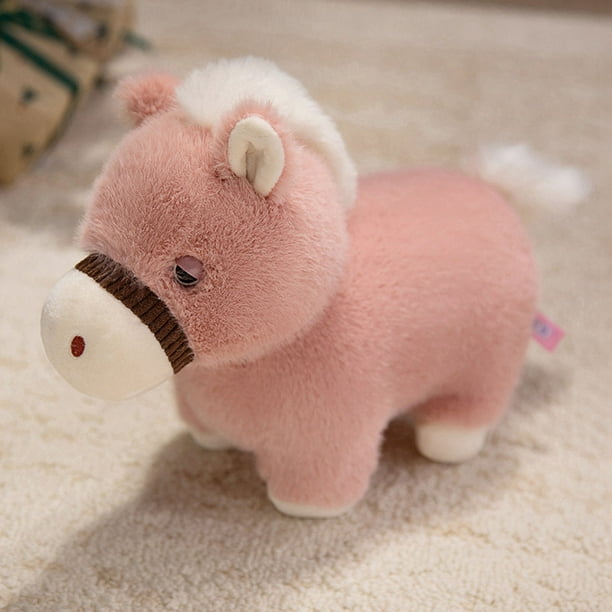 Real Ponys Plushs Toy Chineses Zodiacs Horse Year Mascots Doll Doll