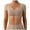 Khaki, variant on OSOLU Women Short Sleeve Crop Tops Yoga T-Shirt Tshirts Tee Bare Feel Solid Color For Running & Fitness Cozy Dailywear