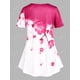 thumbnail image 3 of Camiseta Swing Talla Extra Estampado Floral Rosegal Camisetas tallas grandes, 3 of 5