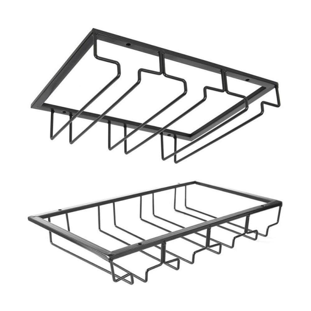 Wine Glass Holder Stemware Rack Under Metal Wine Glass Holder Glasses Storage Hanger