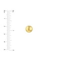 thumbnail image 4 of 14kt Yellow Gold Women's 10mm Ball Stud Earrings With Post and Butterfly Closure, 4 of 4