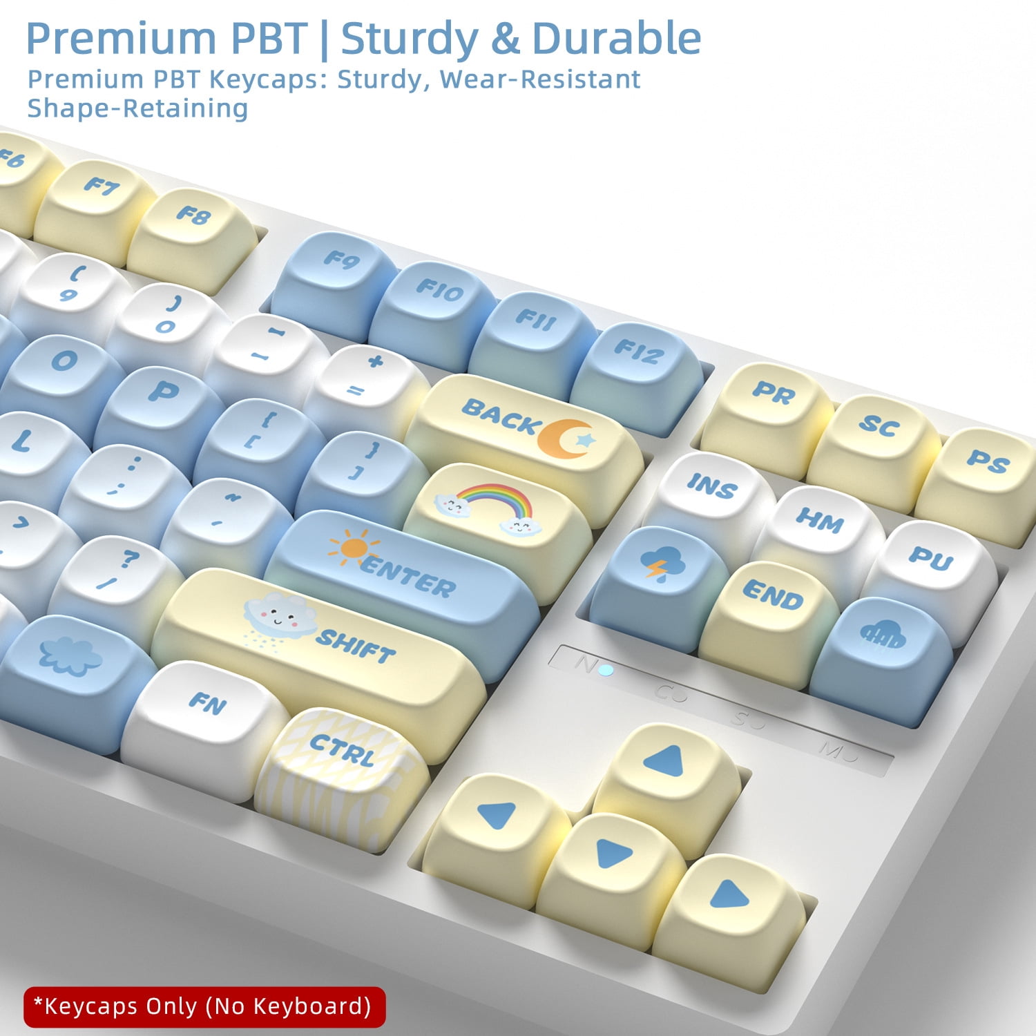 Weather Keycaps 121 Keys PBT Material MOA XOA Profile DYE-SUB For MX Switch Wooting Mechanical Keyboard Keycaps ISO ANSI Layout