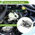 thumbnail image 2 of Unique Bargains Brake Vacuum Pump No.A2712301365 Engine Vacuum Pump for Mercedes-Benz C250 Base Coupe 2-Door 1.8L 2012-2015 Aluminum Alloy Silver Tone 1 Pc, 2 of 7