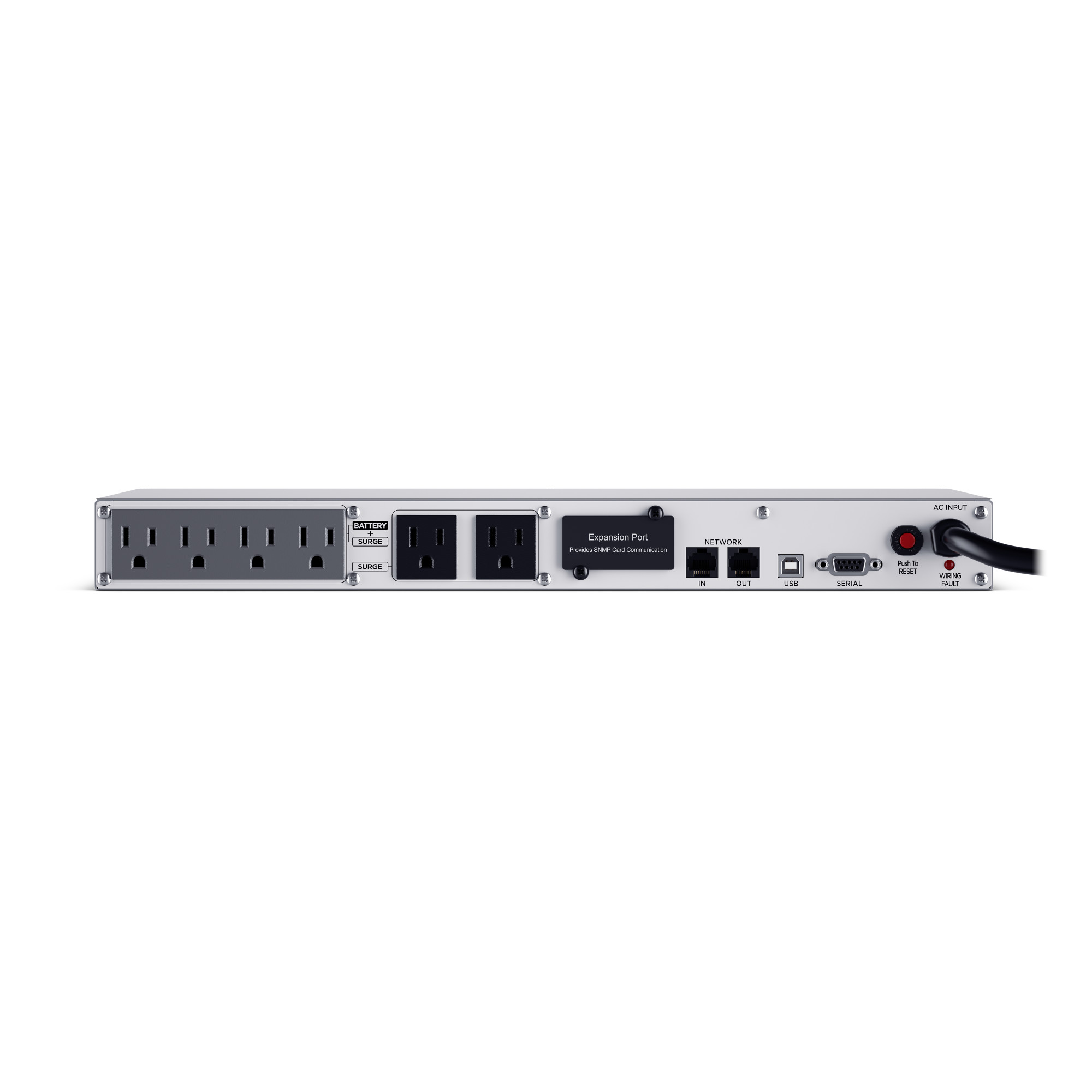 CyberPower OR700LCDRM1U UPS, 700VA/400W, 120V, 6 Outlets, LCD, AVR, 10 ft Cord-Includes Rack Hardware