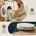 thumbnail image 5 of ODIKA 2'x3' Washable Doormat Non-Slip, Low Pile Gamer Dice Console Symbols Playful Throw Alfombra Video Arcade for Entryway, Kitchen, Laundry Room, 5 of 7