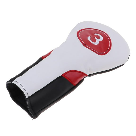 Long Neck Golf Head Cover Headcover for 460 Cc Wood Driver Protector , White 3