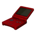thumbnail image 4 of IPS Ready Upgraded eXtremeRate Scarlet Red Soft Touch Custom Replacement Housing Shell for Gameboy Advance SP GBA SP – Compatible with Both IPS & Standard LCD – Console & Screen NOT Included, 4 of 8