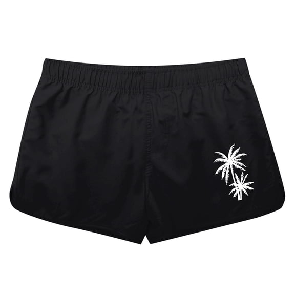 CONZONE Mens Swim Trunks Hawaiian Graphic Y2K Board Shorts for Men Elastic Waist Drawstring Lightweight Quick Dry Summer Beach Swim Shorts