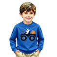 thumbnail image 4 of Cute Halloween Sweatshirts For Little Boys Ghost Pumpkin Print Shirt Crewneck Long Sleeve Tops Preppy Pullover Kids Clothes Size 5-6T, 4 of 4