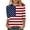 Multicolor#01, variant on Plus Size 3/4 Length Sleeve Womens Tops Funny American Flag 4th of July Shirts Stars Stripes Patriotic Tshirts Trendy Holiday USA Flag Tunic Blouses Multicolor#01 S