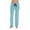 Aqua, variant on #followme Ultra Soft Solid Stretch Jersey Pajama Pants for Women (Aqua, 2X Plus Plus)