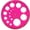 Pink, variant on Solivara 360 Circular Protractor Plastic Round Ruler Template With 16 Circles For Home Random Color(Pink,One Size)