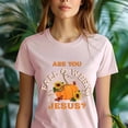 thumbnail image 5 of Are You Fall-O-Ween Jesus T-Shirt, Christian Fall Pumpkin Tee, CarolinaBlue, Size 3XL, 5 of 6