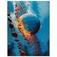 thumbnail image 2 of World Rug Gallery Galactic Wonder Galaxy Indoor/Outdoor Area Rug - Multi 5'3"X7', 2 of 9