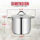 thumbnail image 3 of Stockpot Bakken-Swiss Deluxe de acero inoxidable de 20 cuart, 3 of 3