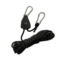 thumbnail image 2 of Eoperou Camping Canopy Rope Hanger High Strength Windproof Rope Adjustable Loose-Proof Design Wind Rope Clip Hanger with Carabiner for Tent Grow Light Camping Lamps, 2 of 8