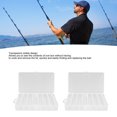 thumbnail image 4 of Fishing Lure Tackle Box, Plastic Triangular Groove Fishing Tackle Organizer Box  For Hooks, 4 of 8