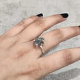 thumbnail image 5 of Natural Labradorite Ring, Rough Labra Gemstone Ring, Birthstone, Prong Band, 925 Sterling Silver, Womens Ring, Christmas, Thanksgiving, Handmade, Statement Jewelry, Rough Gemstone Jewelry, 5 of 6