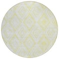 thumbnail image 2 of Addison Rugs Chantille Indoor/Outdoor Transitional Diamond Yellow Washable Round Rug, 8' x 8', 2 of 6