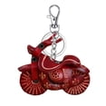 thumbnail image 2 of Aodebiao Leather Motorcycle Keychain Mini Bike Metal Key Ring Gift for Biker Men Women Motorcycle Enthusiast Cowhide Accessory, 2 of 6