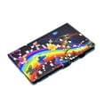 thumbnail image 4 of SaniMore Case for Samsung Galaxy Tab A8 Case 10.5" 2022 SM-X200/X205, Auto Wake/Sleep Pen/Card Holder Stand Dual Angle PU Leather Case Soft TPU Back Color Painting Magnetic Protective Case X200,B, 4 of 12