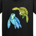 thumbnail image 4 of Inktastic Sea Turtles Swimming Together Youth T-Shirt, 4 of 5
