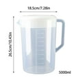 thumbnail image 3 of Cold Water Kettle | Large Capacity Plastic Beverage Pitcher with Display Scale | Food Grade Material | Comfortable Curved Handle | Bidirectional Spout | 3 Sizes Available, 3 of 6