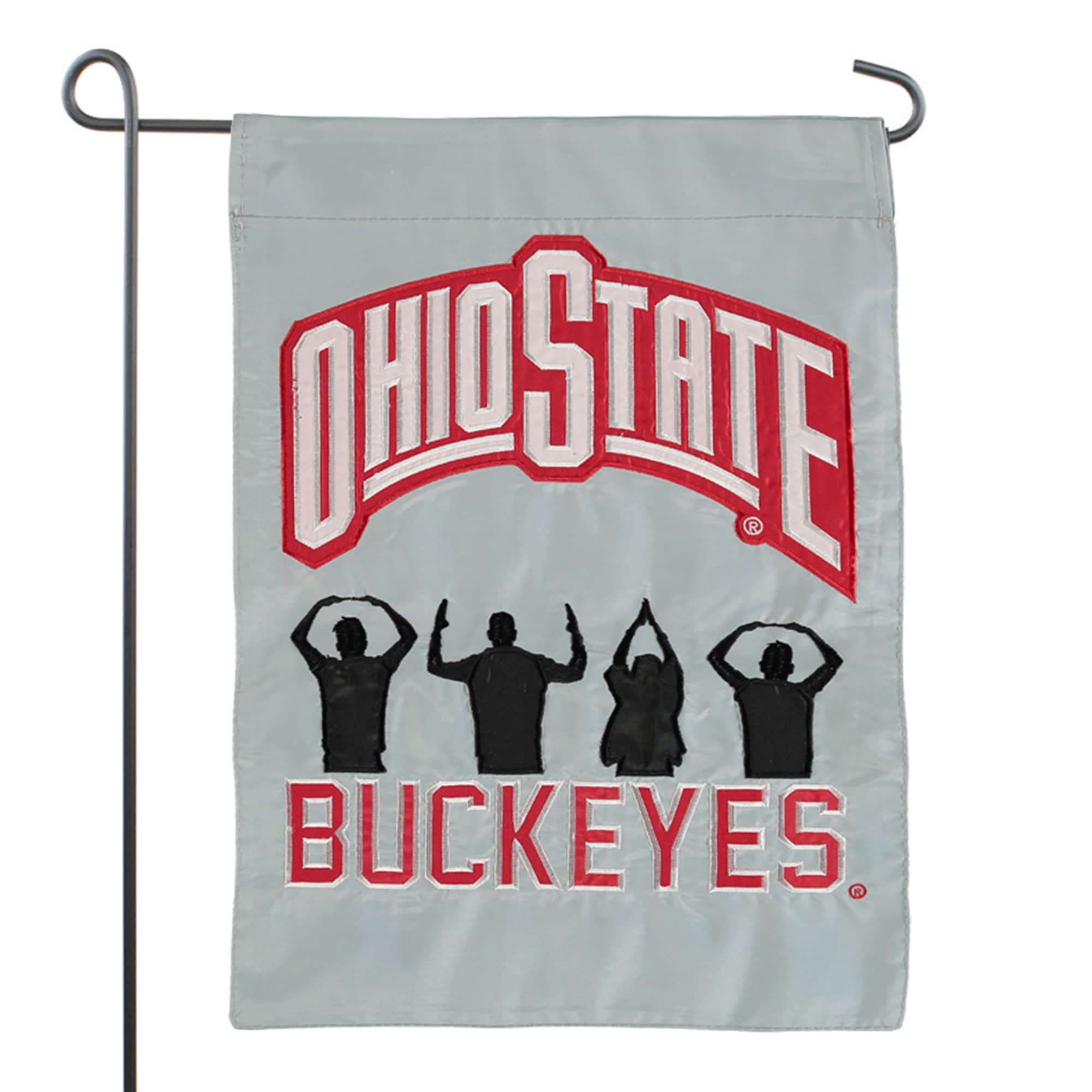 Ohio State Buckeyes O-H-I-O 12.5" x 18" Double-Sided Garden Flag