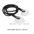 thumbnail image 2 of Raindrops Portable Clothesline for Home Made of PP Black Color Great for Travel Camping 10.5ft, 2 of 8