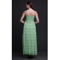 thumbnail image 4 of Bimba Leaves & Flowerpecker Bird Print Women Long Maxi Tube Smocked Bodice Dress-X-Large, 4 of 7