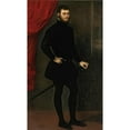 thumbnail image 2 of Jacopo Tintoretto 12x18 Gold Ornate Wood Frame and Double Matted Museum Art Print Titled - Portrait of Nicolated Doria, 2 of 4