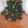 thumbnail image 2 of FMSHPON Polka Dots Rose Xmas Christmas Tree Skirt Stand Mat for Holiday Party Decoration Indoor Outdoor 48 inches, 2 of 3