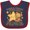 Navy and Red, variant on Inktastic Twinkle Twinkle Little Star One Year Old Birthday Boys or Girls Baby Bib