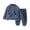 Dark Blue, variant on Girls Outfit Sets Girls' Clothing Sets Girls Flannel Pajama Set Warm Winter Outfit Soft Sleepwear For Toddler Kids Cozy Home Loungewear