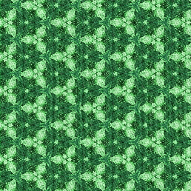 Ahgly Company Machine Washable Indoor Square Transitional Deep Emerald Green Area Rugs, 7' Square