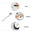 thumbnail image 3 of 2 cucharas de café con mango doblado, cucharas de café prácticas, cucharas de café, 3 of 6