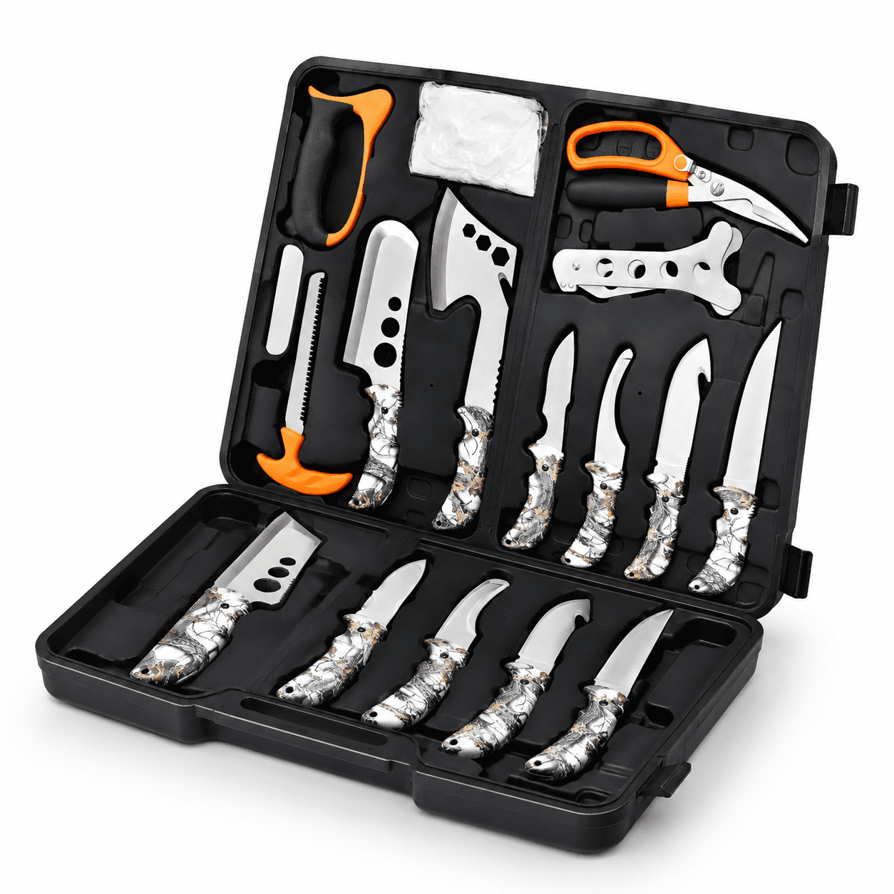 Deer Field Dressing Kit with 11 Tools and Accessories for Processing